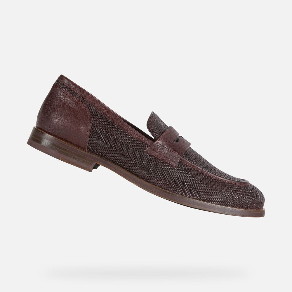 Geox Erkek Loafers Koyu Kahverengi - Bayle - DML-120653